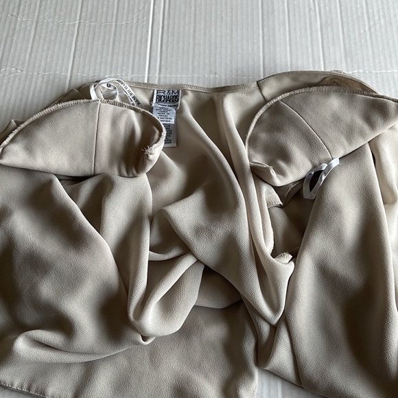 R&M Richards Cream Pink Floral Beaded Detail Sheer Blazer Jacket size 12P - Picture 7 of 17